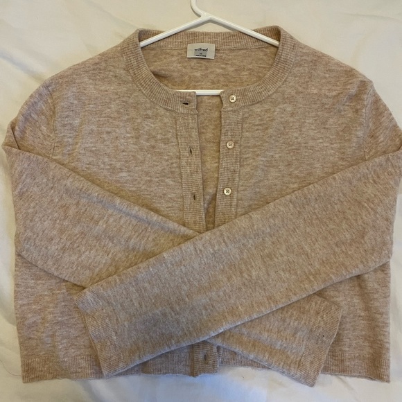 Aritzia Wilfred Sicily Cardigan in Heather Tan (XS) - Picture 3 of 3